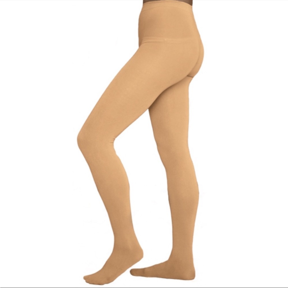 NWT Chloe Noel Medium Tan XL/XXL Footed Tights